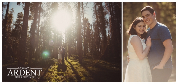 Cheyenne engagement photos session in the forest by Ardent Photography